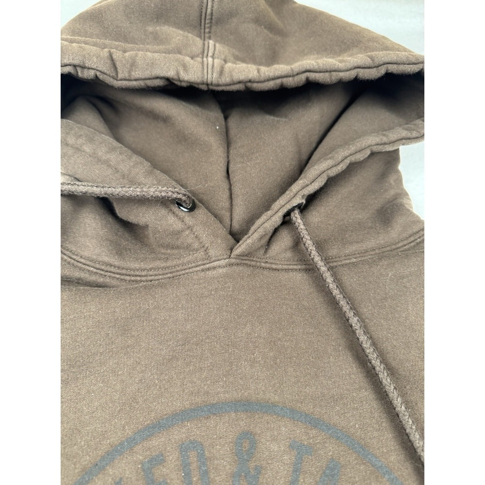 Hooked & Tagged Brown Hoodie Men's M Aim Shoot Reload Hunting - Picture 6 of 10